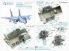 Quinta Studio QDS-32099 F-14B 3D-Printed & coloured Interior on decal paper (Trumpeter) (Small version) 1/32